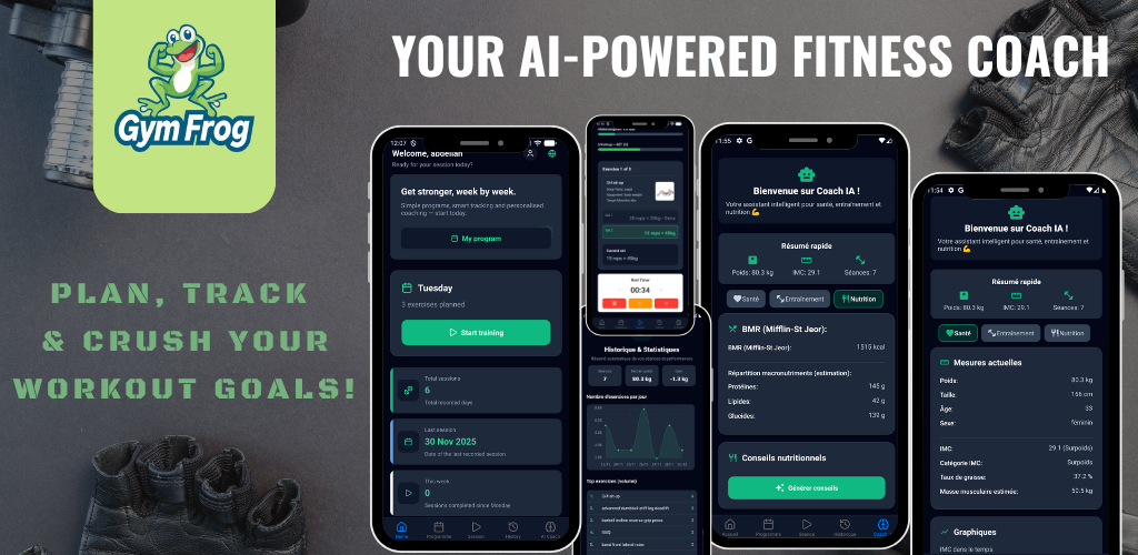 GymFroog App Preview